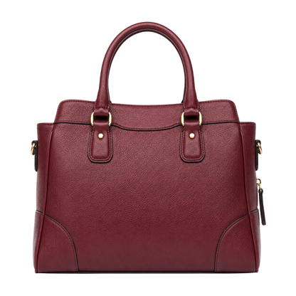 Medium Burgundy Leather Handbag