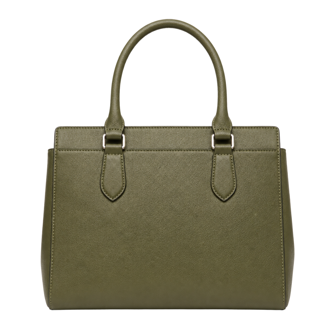 Olive Leather Handbag for Everyday Carry